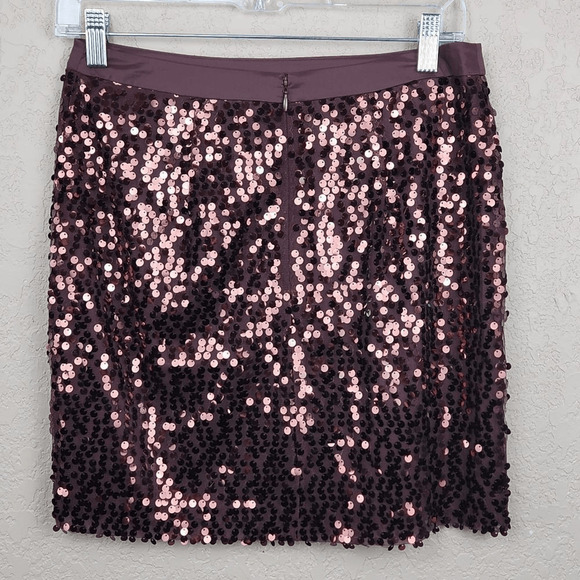 Banana Republic Factory Brown Sequin Pencil Skirt Size 2 (2872) - Picture 2 of 7